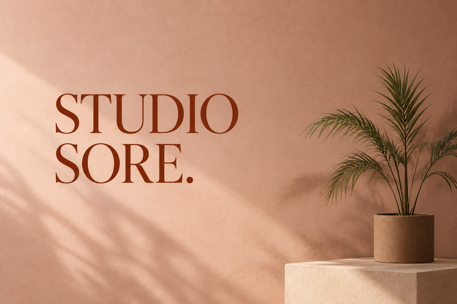 Studio Sore, identitas brand bernuansa peach